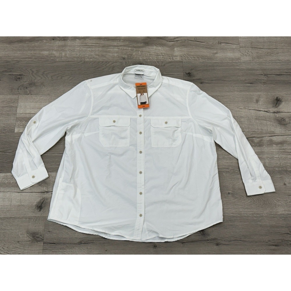 Eddie Bauer Mountain Ripstop‎ Lightweight Long Sleeve Shirt UPF50 Women XXL READ